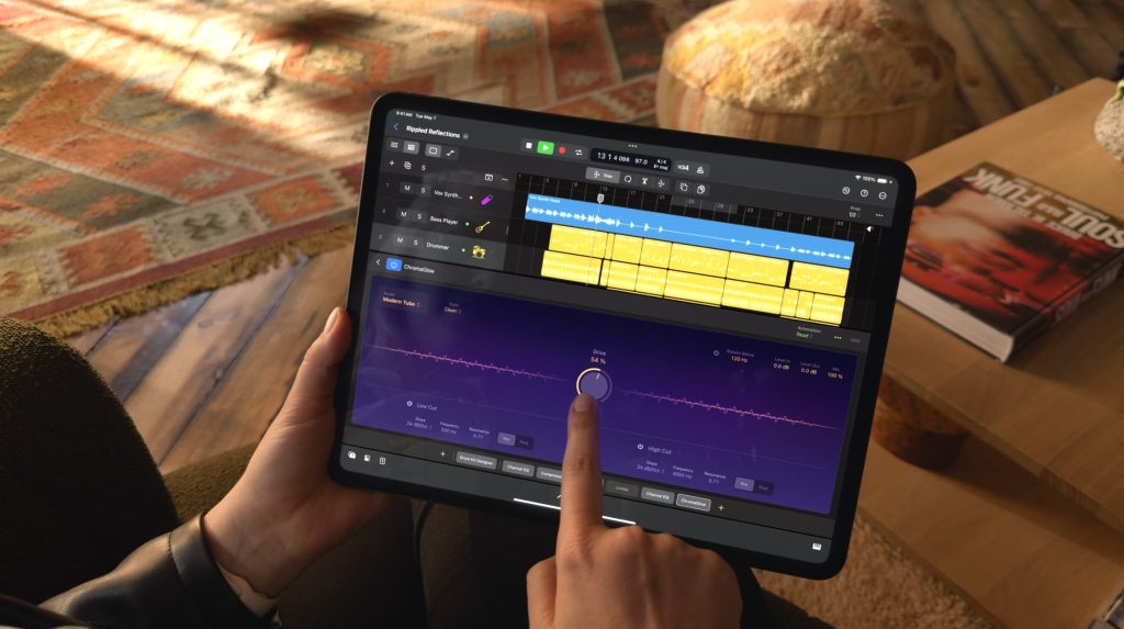 Fonction de division de tige de Logic Pro pour iPad